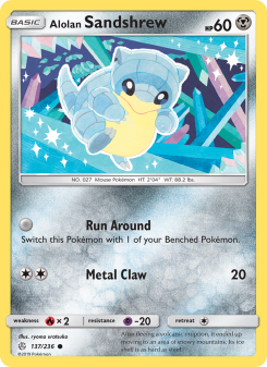 Alolan Sandshrew - pokemon TCG Card