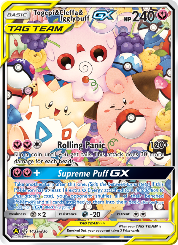 Togepi & Cleffa & Igglybuff GX - Pokémon TCG Card