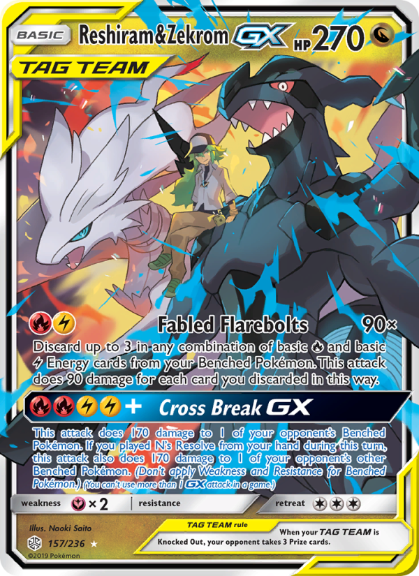 Reshiram & Zekrom GX - Pokémon TCG Card