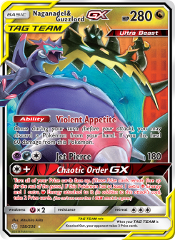 Naganadel & Guzzlord GX - pokemon TCG Card