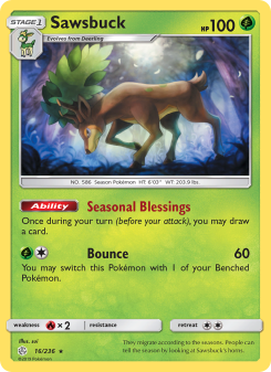 Sawsbuck - pokemon TCG Card
