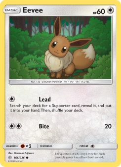 Eevee - pokemon TCG Card