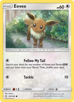 Eevee - pokemon TCG Card
