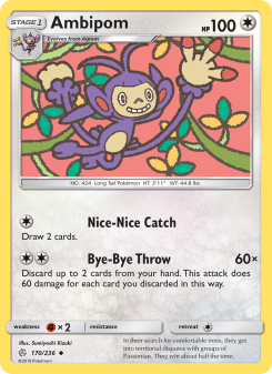 Ambipom - pokemon TCG Card