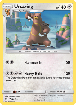 Ursaring - pokemon TCG Card