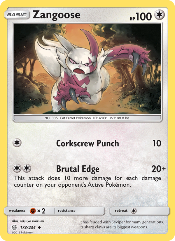 Zangoose - Pokémon TCG Card