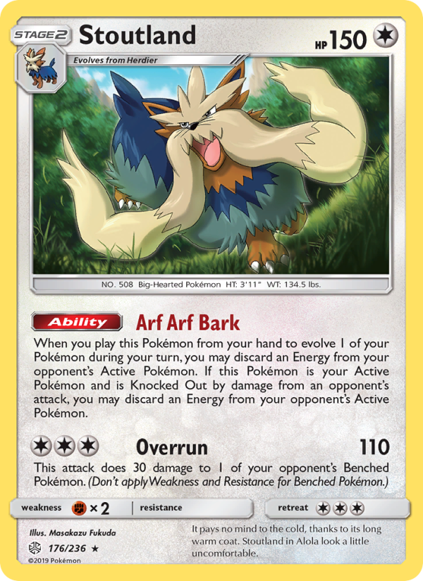 Stoutland - Pokémon TCG Card