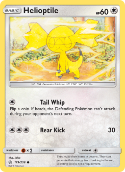 Helioptile - pokemon TCG Card