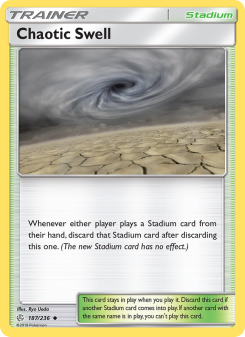 Chaotic Swell - pokemon TCG Card