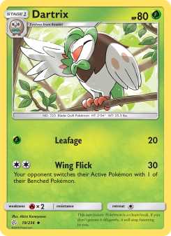 Dartrix - pokemon TCG Card