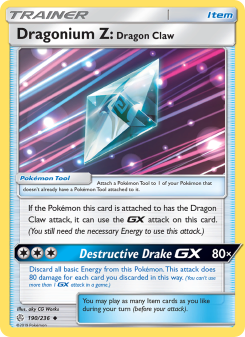 Dragonium Z: Dragon Claw - pokemon TCG Card