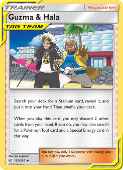 Guzma & Hala - pokemon TCG Card