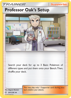 Professor Oak’s Setup - pokemon TCG Card