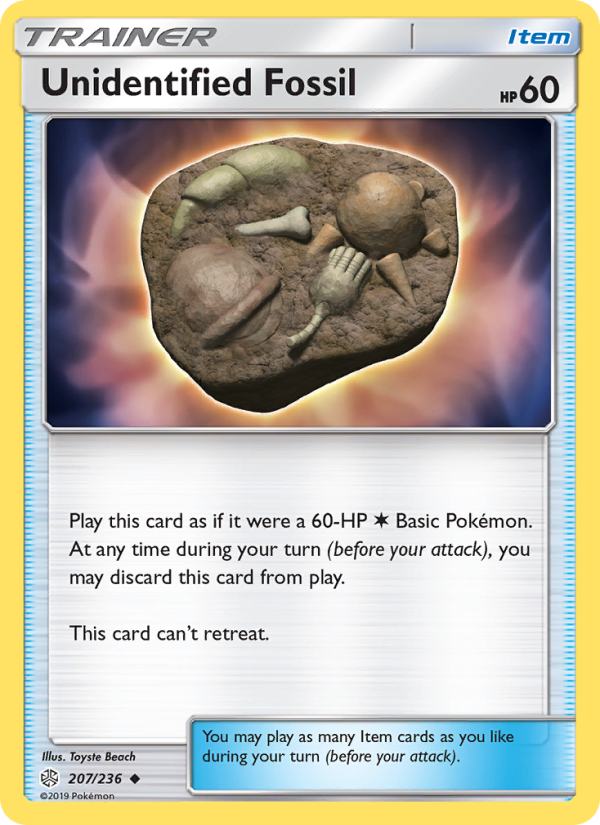 Unidentified Fossil - Pokémon TCG Card