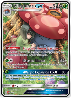 Vileplume GX - pokemon TCG Card