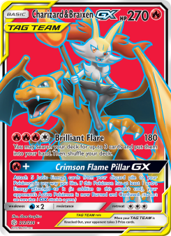 Charizard & Braixen GX - pokemon TCG Card