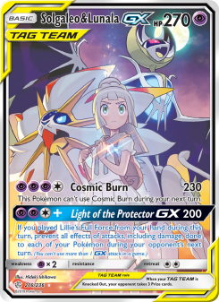 Solgaleo & Lunala GX - pokemon TCG Card