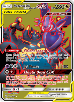Naganadel & Guzzlord GX - pokemon TCG Card