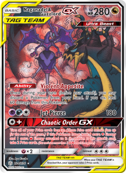 Naganadel & Guzzlord GX - pokemon TCG Card
