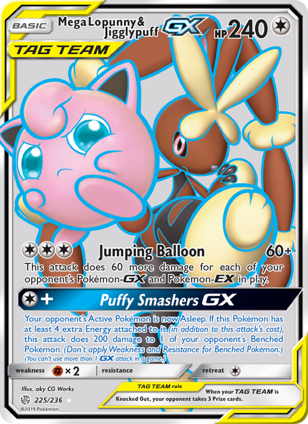 Mega Lopunny & Jigglypuff GX - Pokémon TCG Card