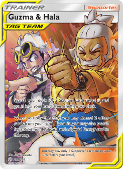 Guzma & Hala - pokemon TCG Card
