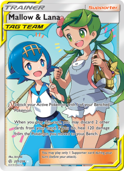 Mallow & Lana - pokemon TCG Card