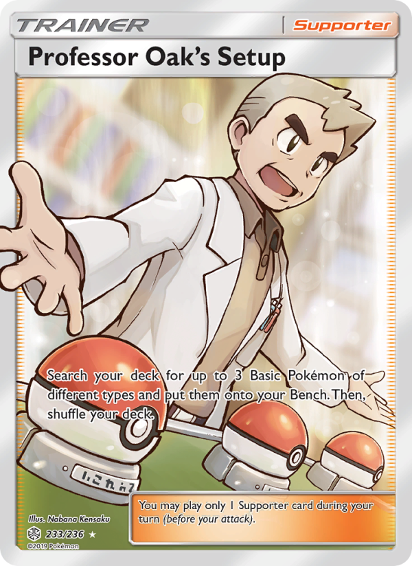 Professor Oak’s Setup - Pokémon TCG Card