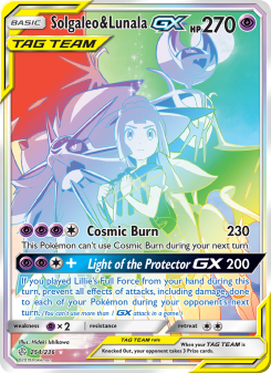 Solgaleo & Lunala GX - pokemon TCG Card