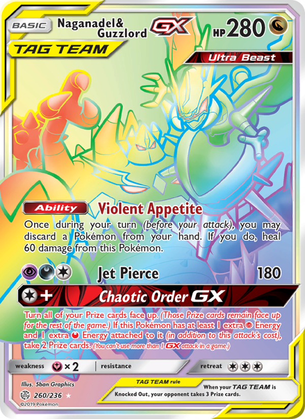 Naganadel & Guzzlord GX - Pokémon TCG Card