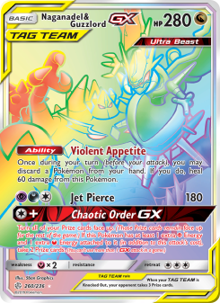 Naganadel & Guzzlord GX - pokemon TCG Card