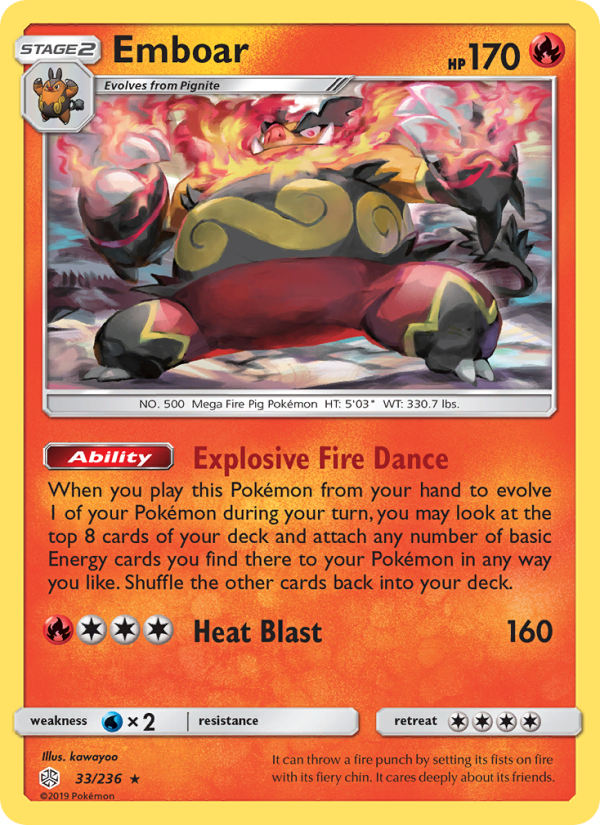 Emboar - Pokémon TCG Card