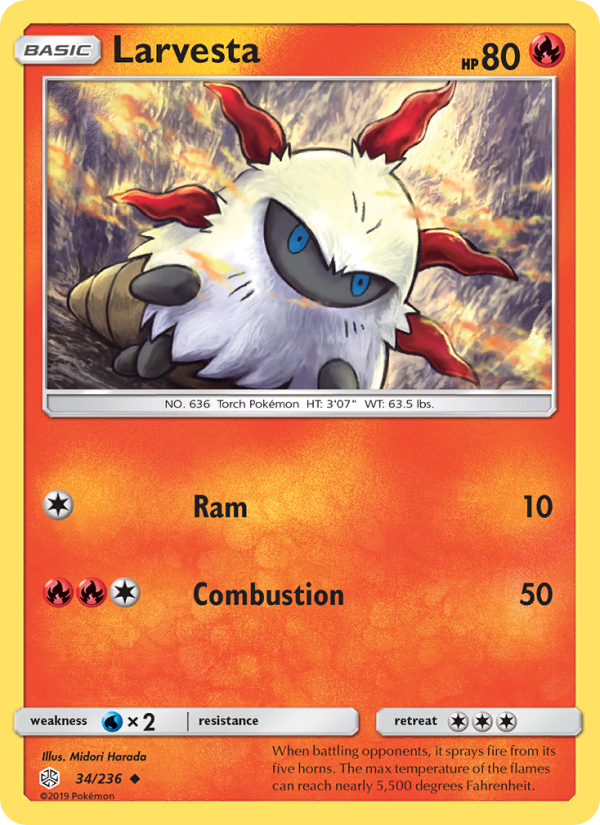 Larvesta - Pokémon TCG Card