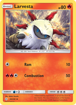 Larvesta - pokemon TCG Card
