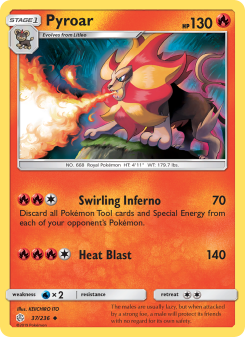 Pyroar - pokemon TCG Card