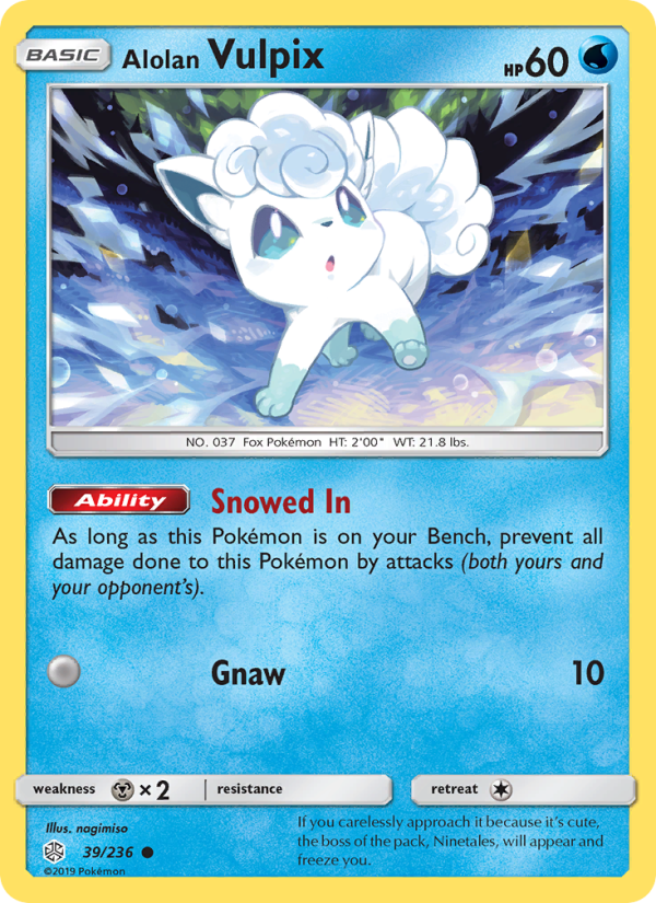 Alolan Vulpix - Pokémon TCG Card