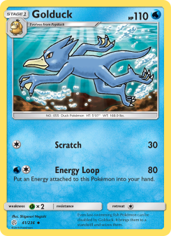 Golduck - pokemon TCG Card