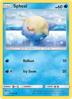 Spheal - pokemon TCG Card