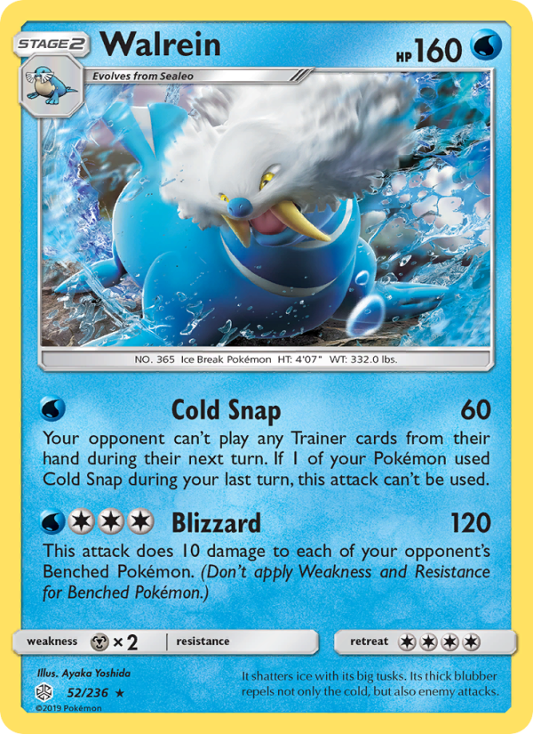 Walrein - Pokémon TCG Card