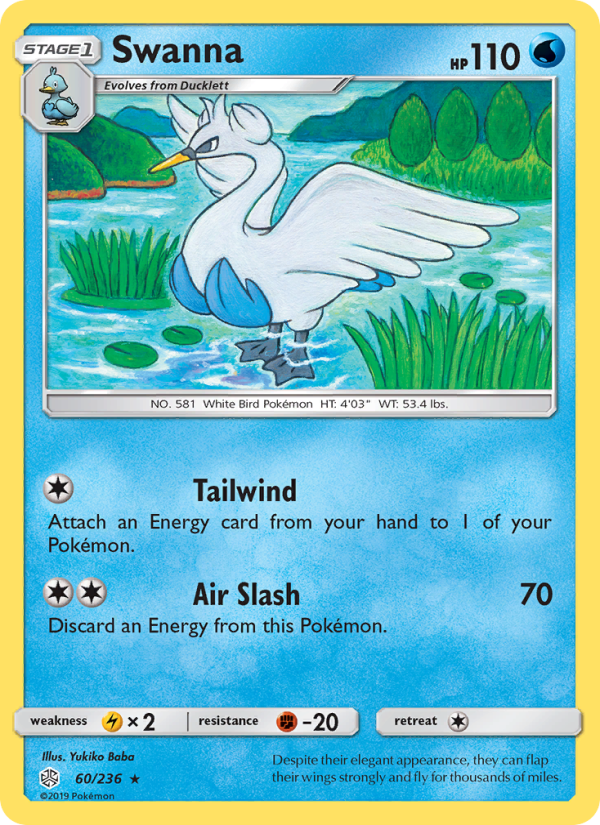 Swanna - Pokémon TCG Card