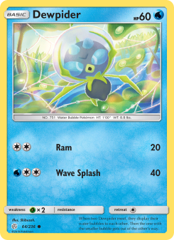 Dewpider - pokemon TCG Card