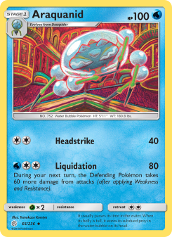 Araquanid - pokemon TCG Card