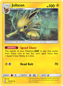 Jolteon - pokemon TCG Card