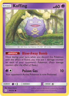 Koffing - pokemon TCG Card
