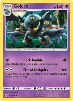 Golurk - pokemon TCG Card