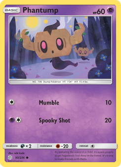 Phantump - pokemon TCG Card
