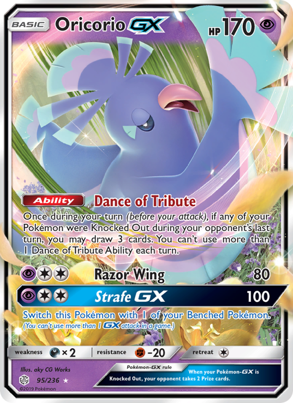 Oricorio GX - Pokémon TCG Card
