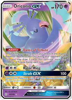 Oricorio GX - pokemon TCG Card