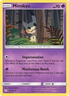 Mimikyu - pokemon TCG Card