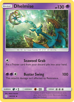 Dhelmise - pokemon TCG Card