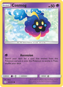 Cosmog - pokemon TCG Card